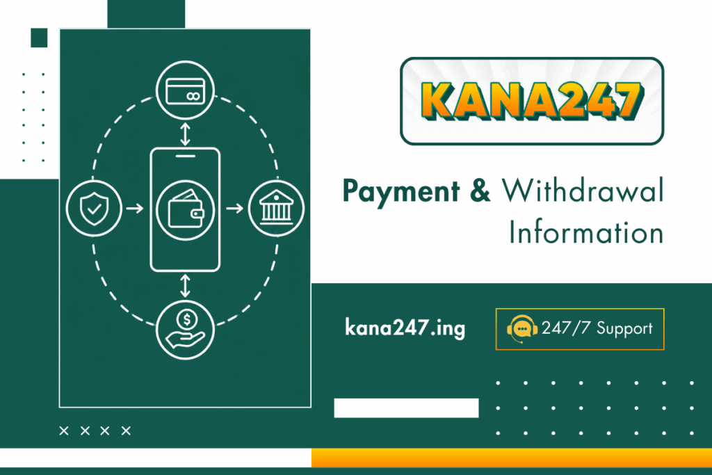 Payment & Withdrawal Information KANA247